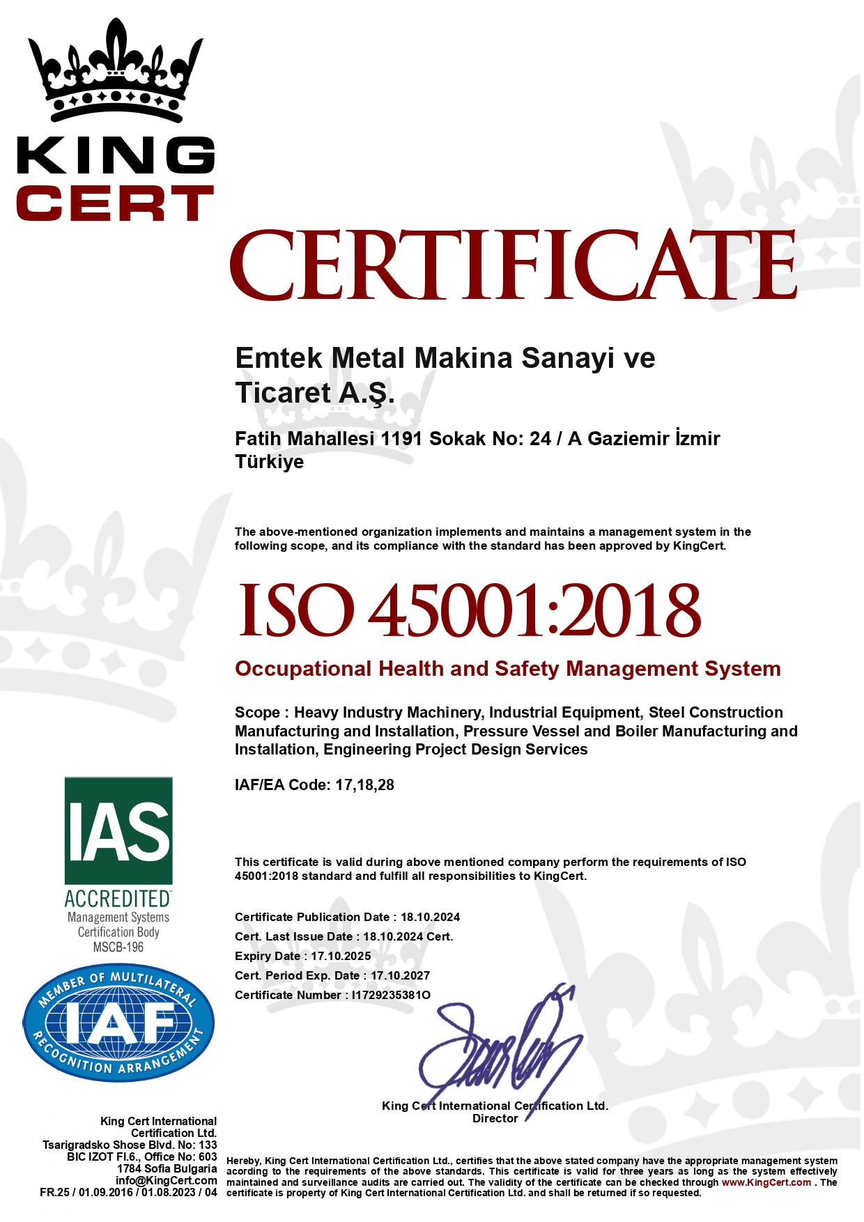 Emtek Metal | Emtek Metal 45001 2024
